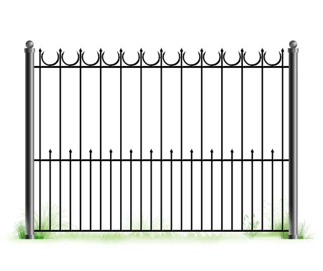 Сварной забор в секции